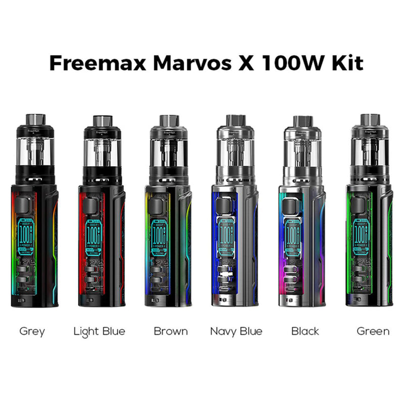 Marvos X 100W 18650 Pod System Starter Kit With Refillable 5ML CRC Pod By Freemax