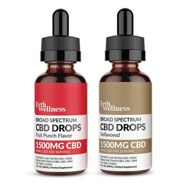 Erth Wellness Broad Spectrum 1500MG CBD Drops Tincture 30ML