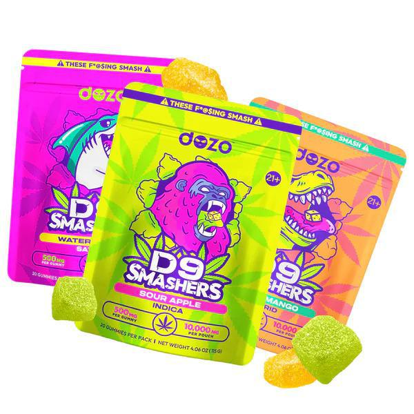 Dozo Delta D9 Smashers Gummies 10000MG 20ct