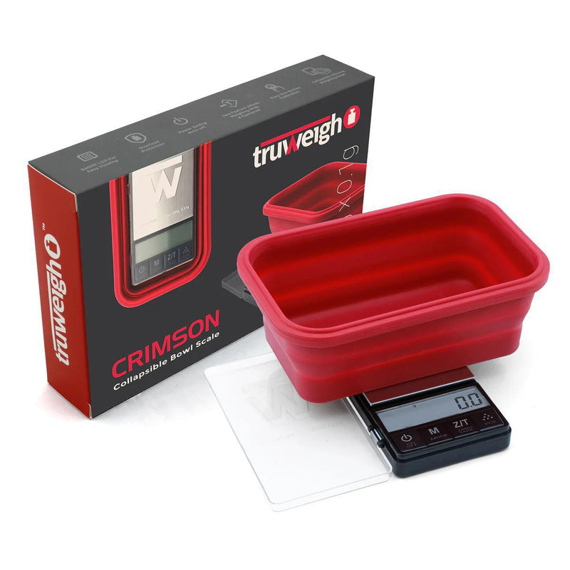 Truweigh CRIMSON Collapsible Bowl Scale 1000g x 0.1g