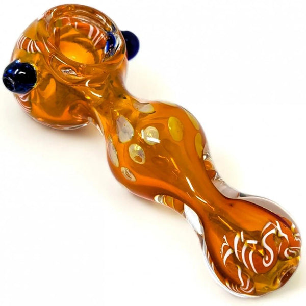 Gold Fumed Mushroom Hand Pipe | YT30 | 4"