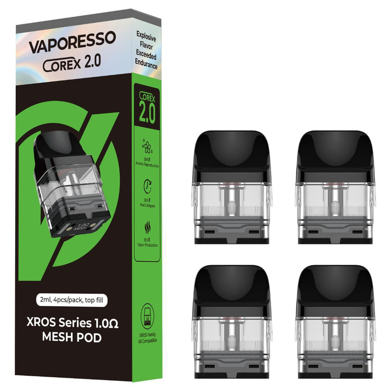 Vaporesso XROS Series Top Fill 2ML Refillable Replacement Pod - Pack of 4