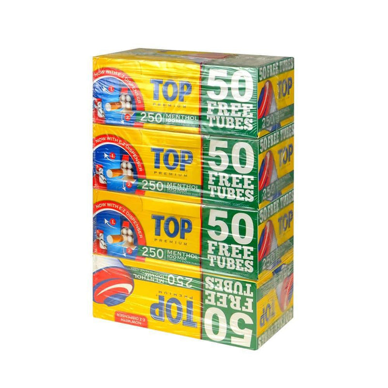 Top Cigarette Tubes 100mm 250 Count Per Box