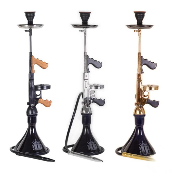 Zebra Smoke Gun Body 34 Inch Single Hose Hookah - Assorted Colors