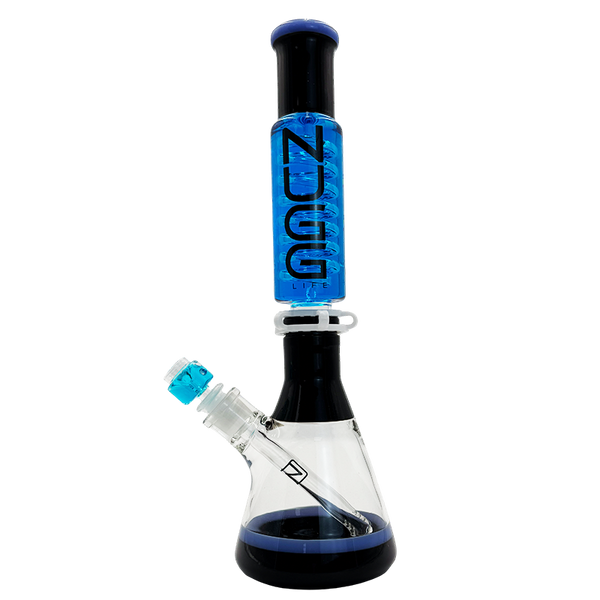 Nugg Life 18" Spiral Freeze With Slime & Milky Color Water Pipe