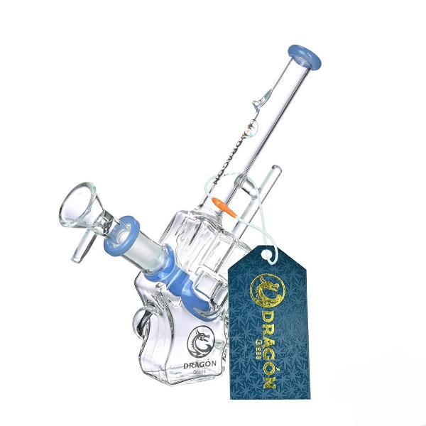 Dragon Glass Gun Shaped Water Pipe 109 Grams 6.5 Inches (DGE-251) (023867475446)