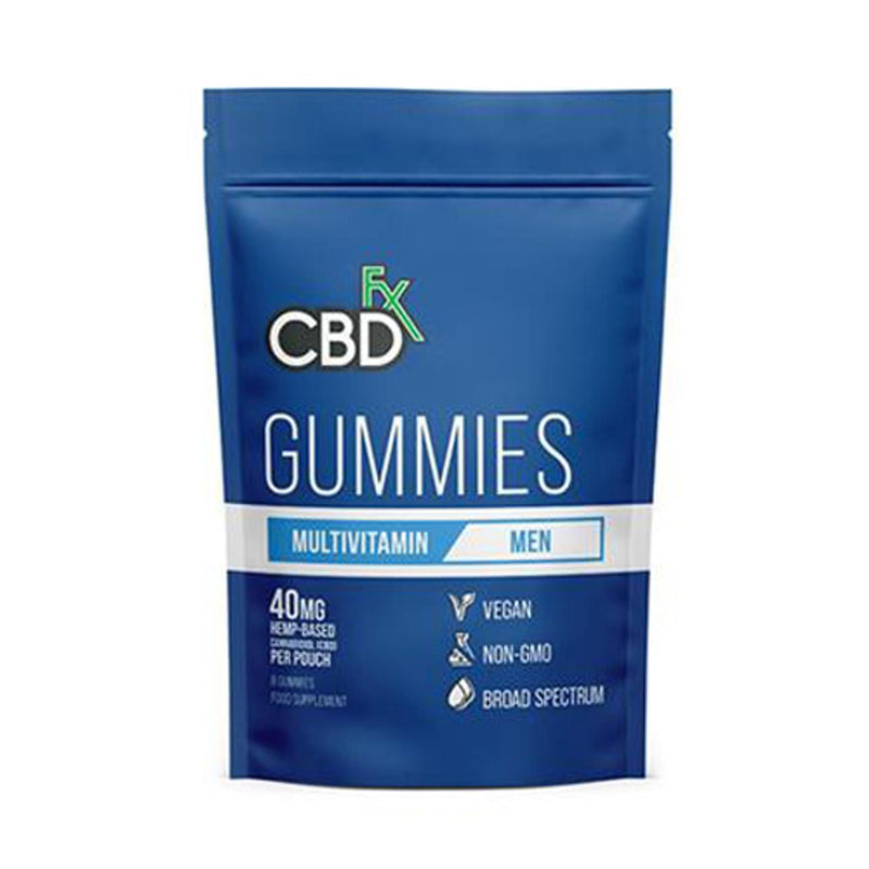 CBDfx 200mg Broad Spectrum CBD Gummies Multivitamin 8ct Pouches