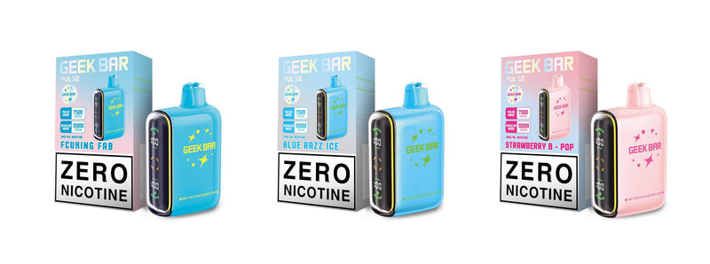 0% Nicotine Geek Bar Pulse 15000 Disposable Vape ZERO Nicotine