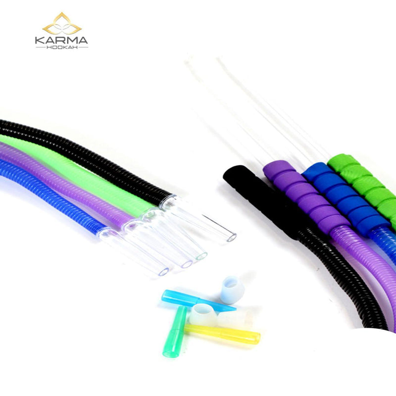 Karma 70 Inch Sponge Handle Hookah Hose With Bowl Grommet & Disposable Mouthpiece KD-DWS-HQ
