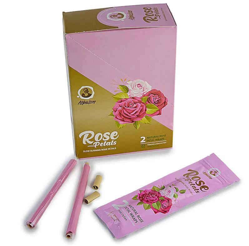 Afghan Hemp Organic Rose Petal Blunt Wraps