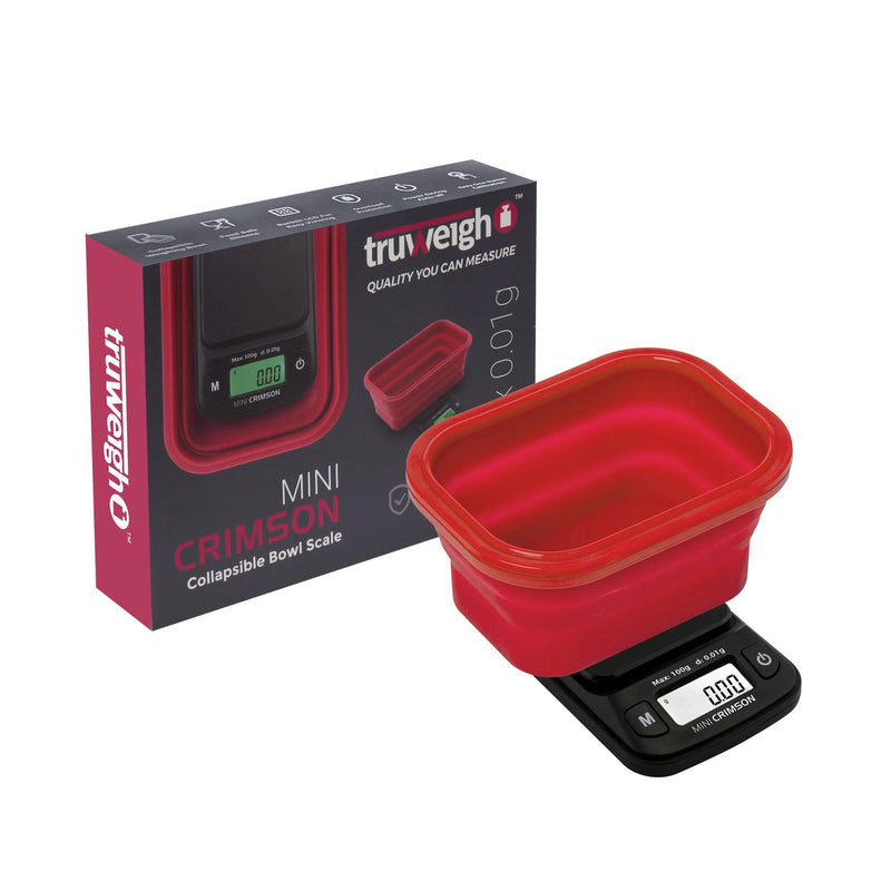 Truweigh Mini Crimson Scale Collapsible Bowl 100g X 0.01g