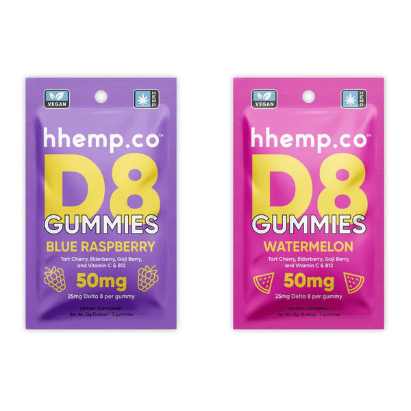 hhemp.co Delta 8 50mg 2pk Gummies