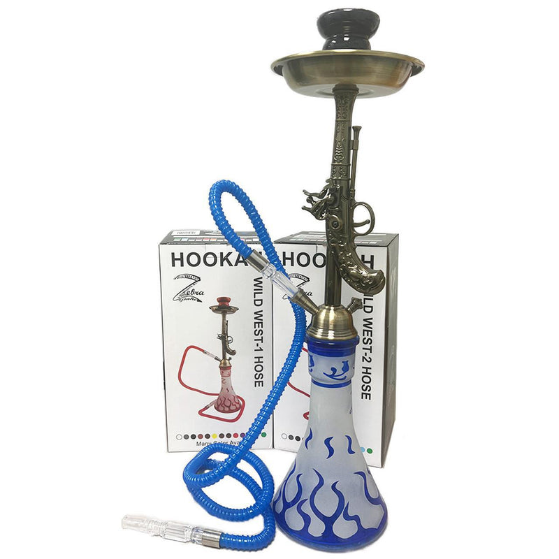 Zebra Smoke Wild West 29 Inch Single Hose Hookah