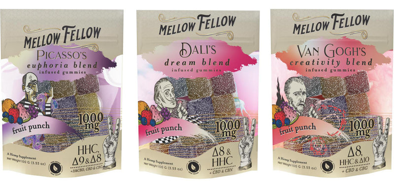 Mellow Fellow M-Fusion Gummies 1000mg Fruit Punch