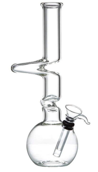 8" Zigzag Flask Water Pipe