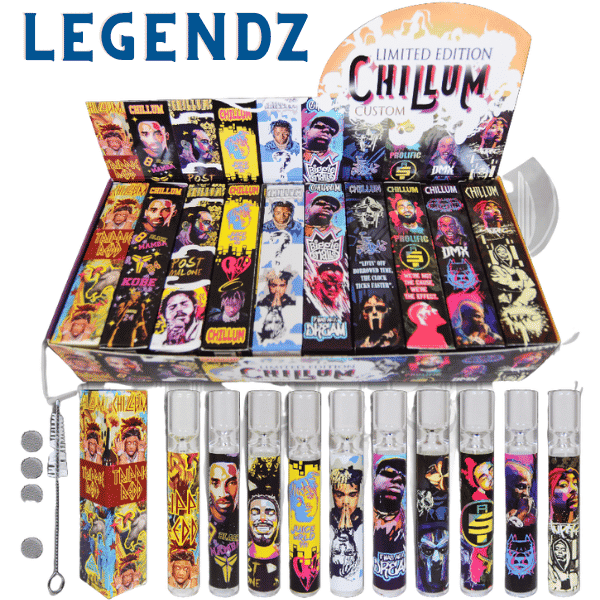 Glass Chillum Custom Designs Legendz