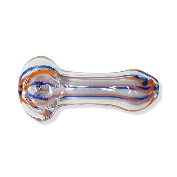 Striped Color Glass Hand Pipe