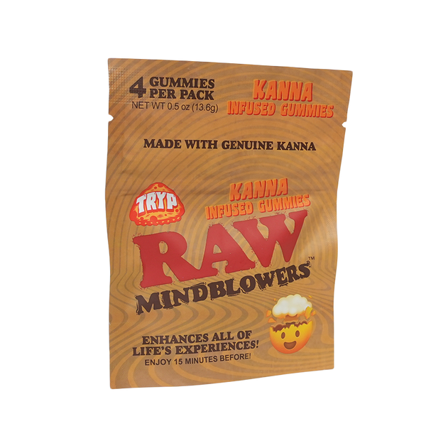 Tyrp X Raw Mind Blowers Kanna Infused Gummies 4ct/pk
