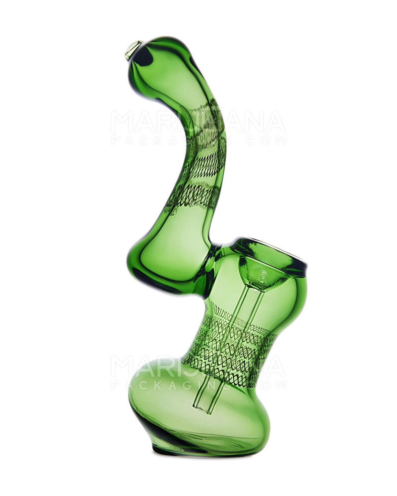 Raked & Ribboned Mini Bubbler | 5.5in Tall - Glass - Assorted