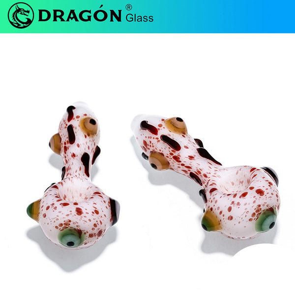 Dragon Glass Hand Water Pipe Creature Eyes Spoon - 60 Grams - 1.5 Inches [DGH-099]