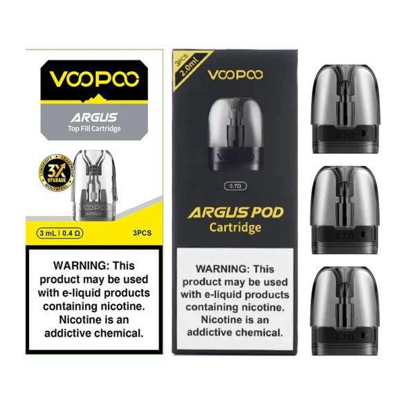 VooPoo Argus Top Fill 3ML Refillable Replacement Pod Cartridge - Pack of 3