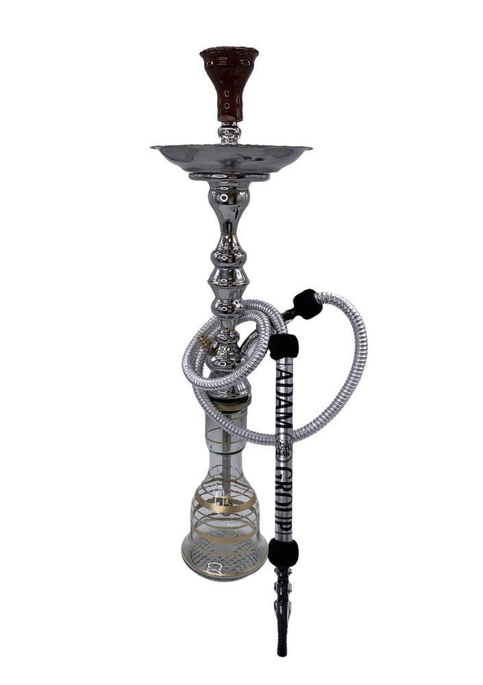 Adam Group 31.5 Inch One Floor Steel Kora Single Hose Hookah [AD-120-10]