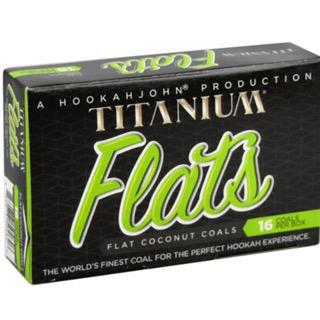 Hookah John Titanium Coconut Coals 16 Flat Pieces