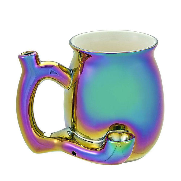 Premium Roast & Toast Electroplated Iridescent Ceramic Mug by Fashioncraft